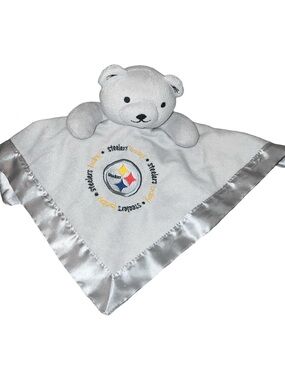Pittsburgh Steelers Security Bear Blanket Lovey Baby Fanatic NFL